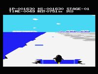 une photo d'Ã©cran de Antarctic Adventure sur MSX